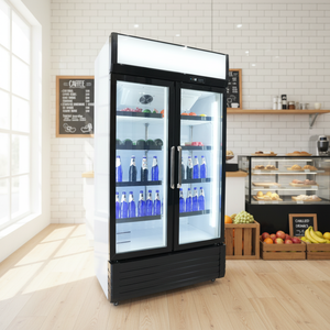 Réfrigérateur commercial pour supermarché avec porte vitrée, refroidisseur de boissons, vitrine réfrigérée pour boissons gazeuses, réfrigérateur à refroidissement par air - Product Image 6