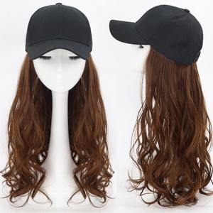 วิกผมทรงเบสบอลแบบชิ้นเดียวสำหรับ<span class=keywords><strong>ผู้หญิง</strong></span> <span class=keywords><strong>ผม</strong></span><span class=keywords><strong>ยาว</strong></span>หยิก สไตล์เกาหลี สีดำล้วน ปิดคลุมทั้งศีรษะ เหมาะสำหรับฤดูร้อน ฤดูใบไม้ร่วง ฤดูหนาว - Product Image 5