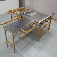 Armoire de découpe de porte d'armoire portable faisant du panneau de mélamine Table coulissante industrielle sans poussière scie contreplaqué