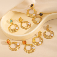 Pendientes de Acero Inoxidable Elegantes Vintage al por Mayor, Joyería de Moda para Mujer