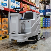Autolaveuse autoportée industrielle avec siège, balayeuse et sécheuse pour supermarchés, usage commercial, mini, en promotion, Turquie