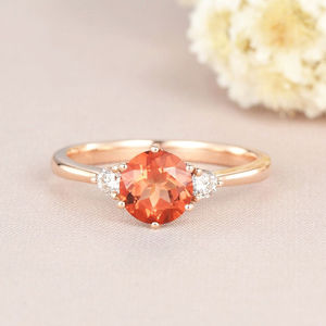 Anillo de Plata de Ley 925 con Piedra Solar, Gema de Cristal, Joyería para Promesa, Boda y Fiesta, Directo de Fábrica - Product Image 3