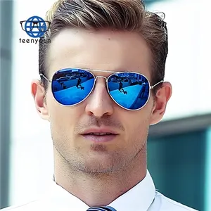 Самые дешевые металлические солнцезащитные очки Teenyoun для взрослых с разноцветными линзами, быстрая доставка, солнцезащитные очки с двойным лучом, 2023