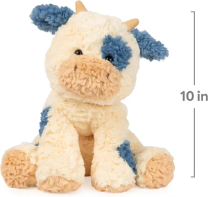 Vente en gros 50 cm de crème bleu vache en peluche jouet peluche douce dans un style mignon <span class=keywords><strong>grande</strong></span> taille vache lourde pour les femmes - Product Image 5