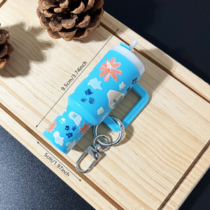 New <b>Mini</b> Cup Keychain 3D Charm Tumbler <b>Lipstick</b> Storage Holder Removable Lid Keychain Accessories - Product Image 6