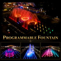 Fuente de Agua Programable a Gran Escala con Música, Luces y Espectáculo de Danza de Agua, Actuación Personalizada