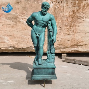 Decoración de Jardín, Escultura de Metal del Famoso Dios Griego Hércules Luchando Contra la Serpiente, Estatua de Bronce de Hombre Desnudo y Serpiente - Product Image 2