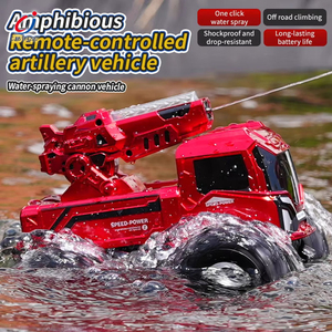 Vehículos RC Chengji, Camioneta Todoterreno Anfibia Deportiva a Control Remoto 360 °   Coche Anfibio Eléctrico con Control <span class=keywords><strong>de</strong></span> Cañón <span class=keywords><strong>de</strong></span> Agua Giratorio - Product Image 3