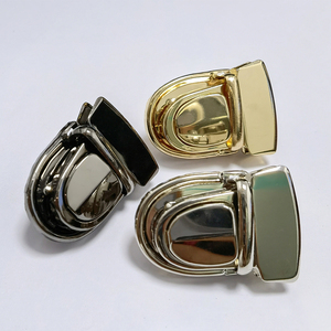 Quick Release Nickel-free Customized Color Metal Square Push Lock <strong>Turn</strong> Lock <strong>Button</strong> for Leather Craft Women Bag DIY Accessories - Product Image 2