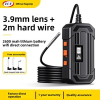 Endoscope industriel sans fil HD pour téléphone portable, lentille fine 3,9 mm, étanche IP67, angle de vue 75°, zoom 2x, pour trous de serrure et fuites de canalisations