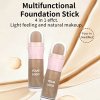Fond de teint liquide naturel léger 4-en-1 personnalisé sous marque privée, correcteur tout-en-un, crème BB et illuminateur
