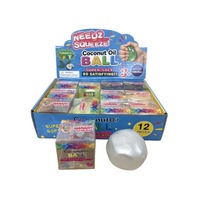 Jouet à presser en forme de boule de 5 cm en poudre dorée à l'huile de coco, à rebond lent, pour la décompression et la relaxation