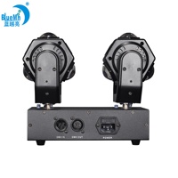 Projecteur à double tête mobile 100W DMX512, effet stroboscopique et faisceau pour scène DJ, lampe LED dorée scintillante 24x3W pour discothèque et soirée