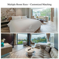 Solution clé en main, mobilier d'hôtel personnalisé, ensemble de chambre à coucher moderne et luxueux, ensembles de chambre d'hôtel pour hôtel 5 étoiles et appartement