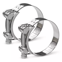 Collier de serrage en acier inoxydable 304, collier de serrage pour tuyau de 68 à 73 mm