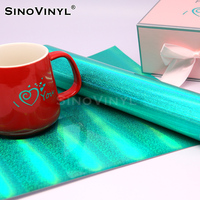 Vinilo Holográfico Brillante SINOVINYL, Láminas de Vinilo para Plotter de Corte Gráfico, Vinilo de Corte Permanente en Oferta, 0.61*50M/1.22*50M