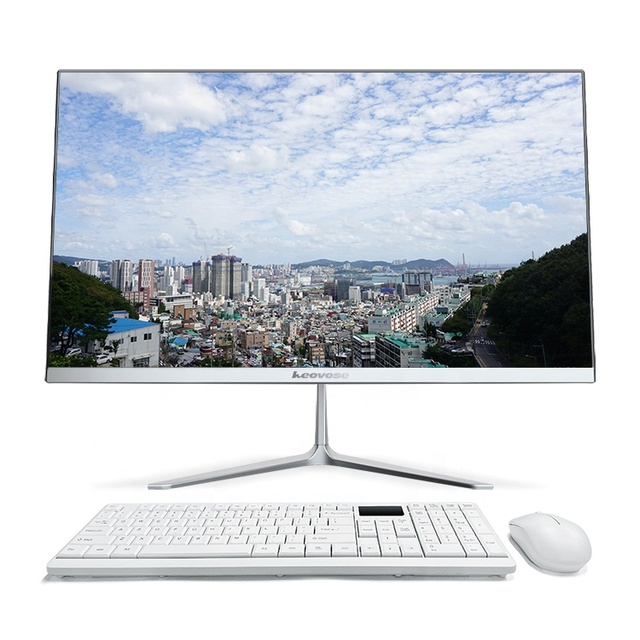 23.6\" All One PC Frameless AIO Desktop Cheap Gaming Computer Barebone Intel Core I3 I5 I7 8GB DDR4 RAM LCD Display-EU AU Plugs