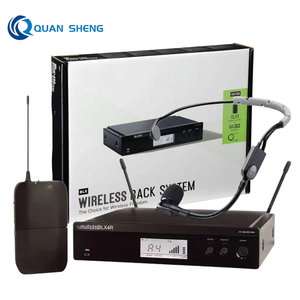 Sistema de Micrófono Inalámbrico UHF BLX4R SM35 para Karaoke, Micrófono Omnidireccional XLR de Metal Negro BLX1 BETA58 <span class=keywords><strong>PG58</strong></span> - Product Image 1