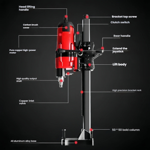 JD-8260H Giàn Khoan nước công suất cao, máy khoan bê tông, Máy Đục Lỗ bê tông, máy khoan Kim Cương - Product Image 6