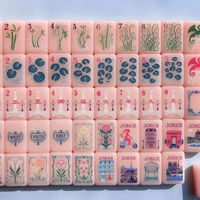 Étui rigide attrayant avec impression couleur vive pour les tuiles de Mahjong américain