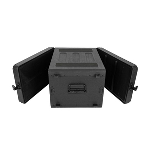 HOHIYO Boîtier rack 6U peu profond 15,35 po de profondeur 39 cm 19 pouces en PE rigide avec fermeture de porte, portable, anti-poussière et antichoc pour microphone - Product Image 4