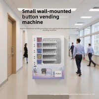 Distributeur automatique de chocolat, de sachets de thé, de collations et de boissons avec code QR, acceptant les paiements par carte de crédit et pièces, pour usage intérieur