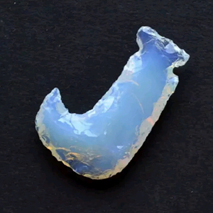 Hermoso diseño de ópalo azul, cristales azules artesanales al por mayor, piedras de cristal artesanales a precio de mayoreo. - Product Image 1