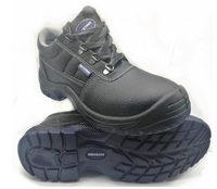 Chaussures de sécurité en cuir de vachette industrielles, bottes de travail pour la construction et l'exploitation minière, chaussures résistantes aux perforations