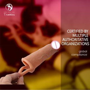 Hochwertige männliche tragbare hohle Dildo Kondom Erwachsene Produkte Hochwertiges Silikon material Sexspielzeug Hohl kondom - Product Image 6