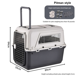 Cage <span class=keywords><strong>de</strong></span> transport aérien pour animaux <span class=keywords><strong>de</strong></span> compagnie – <span class=keywords><strong>Sac</strong></span> <span class=keywords><strong>de</strong></span> transport portable pour chiens et chats <span class=keywords><strong>de</strong></span> taille moyenne à grande avec poignée télescopique – Modèle <span class=keywords><strong>de</strong></span> boîte <span class=keywords><strong>de</strong></span> transport pour voiture - Product Image 5