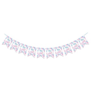 Gender Reveal <b>Banner</b> Boy Or Girl Triangular Flags Party Decoration Birthday DIY - Product Image 4