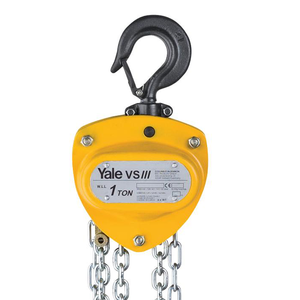 Hauteur totale extrêmement faible Opération facile Crochet rotatif à 360 ° Palan à chaîne à main Yale VS III Boîtier en acier estampé entièrement fermé - Product Image 2