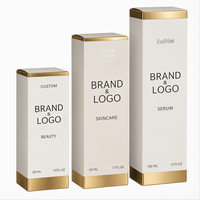 Boîte de produit personnalisée en papier pour emballage de gloss à lèvres et maquillage, avec logo personnalisé, design de luxe et présentation de vente au détail
