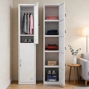 <span class=keywords><strong>Taquilla</strong></span> Metálica de 3 Puertas, Estilo Industrial, para Gimnasio, Escuela, Guardarropa Metálico, Armario de Acero para Ropa - Product Image 6
