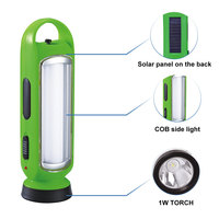 Lampe torche LED portable 1W à prix abordable, rechargeable, multifonctionnelle, solaire, avec prise CA coulissante