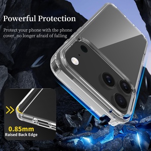 Funda Protectora para Teléfono de TPU y Acrílico Transparente Resistente a Impactos de 1.5MM, Venta al Por Mayor para <span class=keywords><strong>iPhone</strong></span> 11 12 13 14 15 16 17 18 Pro Max - Product Image 3