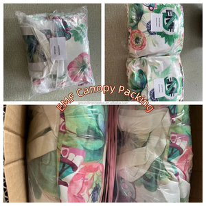 Moustiquaire dôme <span class=keywords><strong>anti</strong></span>-rayonnement à la terre 100% auvent en fibre d'argent pour adultes femmes enceintes - Product Image 4