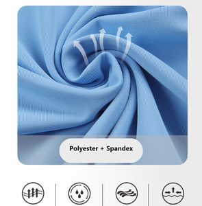 KAOS เสื้อยืดคอกลมไม่มีลายพิมพ์สีเรียบแบบระเหิดแห้งเร็วสำหรับใส่เล่นกีฬา - Product Image 5