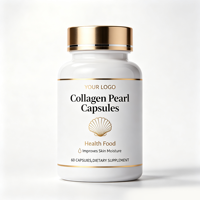 Capsules de collagène perlé, complément alimentaire pour l'hydratation de la peau, OEM ODM, étiquette privée disponible