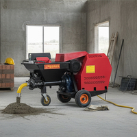 Machine de pulvérisation de mortier multifonctionnelle, équipement électrique de pulvérisation de ciment et de sable, puissance 4kW, 220V/380V, haute efficacité pour murs
