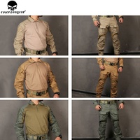 Chemise et pantalon de combat G3 avec genouillères, tenue tactique, vêtements de chasse