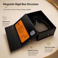 Boîte de présentation rigide en mousse moulée sur mesure en vrac, en carton recyclable pour l'assemblage de coffrets cadeaux de spiritueux artisanaux