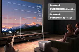 Imagen láser <span class=keywords><strong>Vivibright</strong></span> F40Up 4K R20 Max Qiaolet <span class=keywords><strong>Mini</strong></span> lugar grande Startimes <span class=keywords><strong>proyector</strong></span> Tv Dlp para exteriores 10000 lúmenes - Product Image 4