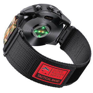 Eraysun 22mm 26mm pour Garmin <span class=keywords><strong>Fenix</strong></span> 7 7X Pro 6 <span class=keywords><strong>6X</strong></span> 5 5X <span class=keywords><strong>Plus</strong></span> bracelet QuickFit instinctif 2 bracelet de montre en Nylon de remplacement de luxe - Product Image 4