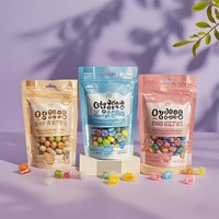Sachet Doypack Composé de Qualité Alimentaire Refermable avec Fermeture Ziplock pour Emballage et Stockage de Bonbons et Sucreries