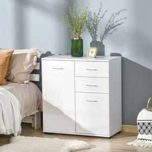 <span class=keywords><strong>Credenza</strong></span> Moderna per Sala da Pranzo, Mobile Laterale Bianco per <span class=keywords><strong>Cucina</strong></span>, Madia <span class=keywords><strong>Credenza</strong></span> Moderna - Product Image 2