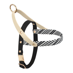 Personalized Custom Logo Luxury PVC Nylon <b>Dog</b> <b>Harness</b> Set Breathable Soft Vest Strap For <b>Small</b> <b>Dogs</b> - Product Image 5