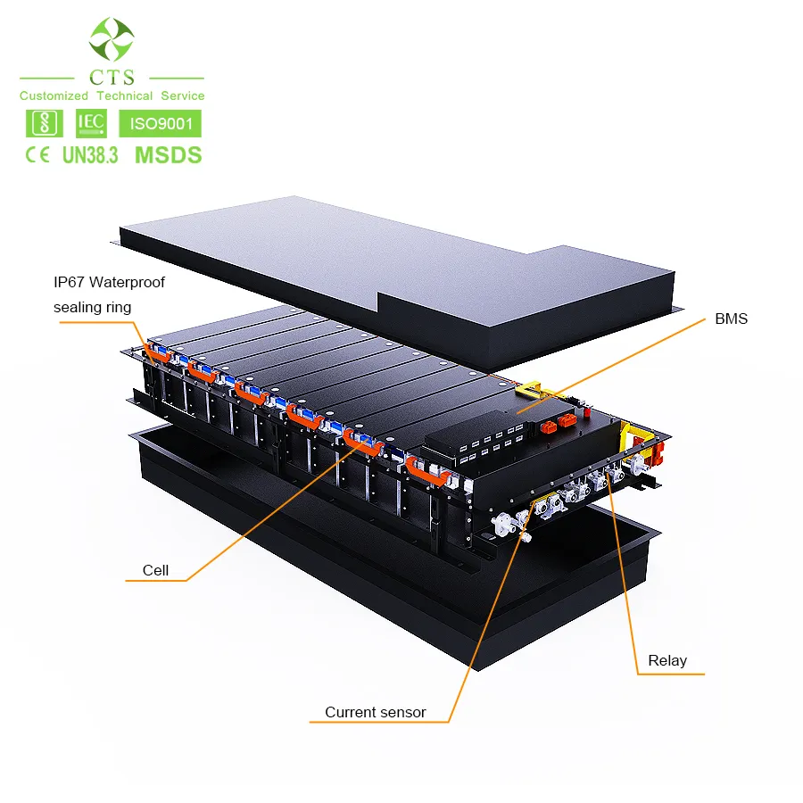 電気トラック用350V 20kwh 30kwhリチウム電池、高出力40kwh lifepo4evカーバッテリーパック50kwhAGVリチウム電池