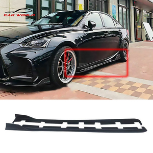 Kits de carrosserie pour IS200 IS300 2014-2020, jupes latérales en plastique ABS noir sans peinture, spoiler latéral IS350h - Product Image 2