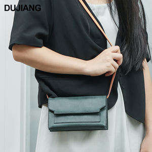 Borsa Messenger da donna di lusso in vera <span class=keywords><strong>pelle</strong></span> piccola cerniera a tracolla quadrata a spalla singola moda Vintage per la primavera/estate - Product Image 6